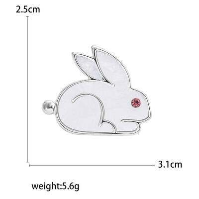 Καρφίτσες Rhinestone Rabbit για γυναίκες Unisex Καρφίτσες ζώων Πολύχρωμες Διαθέσιμες Αξεσουάρ Casual Party Δώρα
