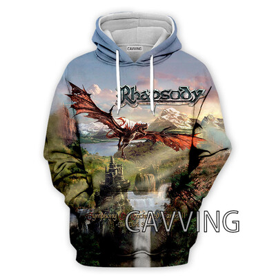 Νέα μόδα Γυναικεία/Ανδρικά 3D Print Rhapsody Rock Hoodies Φούτερ με κουκούλα Harajuku Φούτερ με κουκούλα Μπλούζες H01