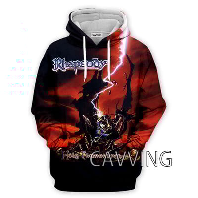 Νέα μόδα Γυναικεία/Ανδρικά 3D Print Rhapsody Rock Hoodies Φούτερ με κουκούλα Harajuku Φούτερ με κουκούλα Μπλούζες H01