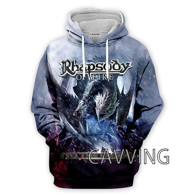 Νέα μόδα Γυναικεία/Ανδρικά 3D Print Rhapsody Rock Hoodies Φούτερ με κουκούλα Harajuku Φούτερ με κουκούλα Μπλούζες H01