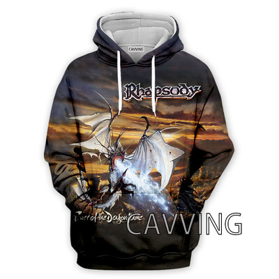 Νέα μόδα Γυναικεία/Ανδρικά 3D Print Rhapsody Rock Hoodies Φούτερ με κουκούλα Harajuku Φούτερ με κουκούλα Μπλούζες H01