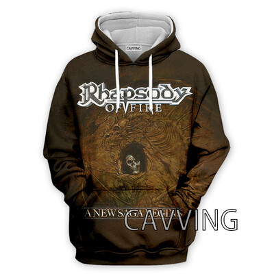 Νέα μόδα Γυναικεία/Ανδρικά 3D Print Rhapsody Rock Hoodies Φούτερ με κουκούλα Harajuku Φούτερ με κουκούλα Μπλούζες H01