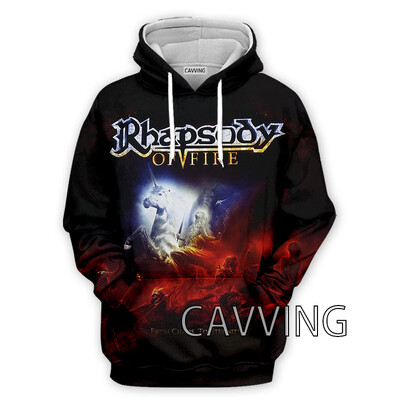 Νέα μόδα Γυναικεία/Ανδρικά 3D Print Rhapsody Rock Hoodies Φούτερ με κουκούλα Harajuku Φούτερ με κουκούλα Μπλούζες H01