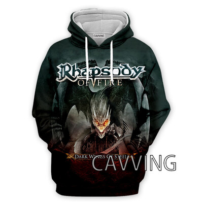 Νέα μόδα Γυναικεία/Ανδρικά 3D Print Rhapsody Rock Hoodies Φούτερ με κουκούλα Harajuku Φούτερ με κουκούλα Μπλούζες H01