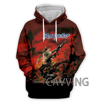 Νέα μόδα Γυναικεία/Ανδρικά 3D Print Rhapsody Rock Hoodies Φούτερ με κουκούλα Harajuku Φούτερ με κουκούλα Μπλούζες H01