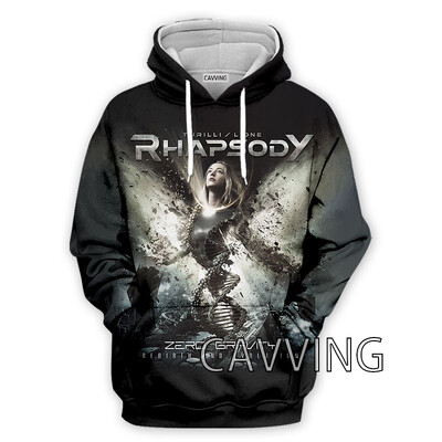 Νέα μόδα Γυναικεία/Ανδρικά 3D Print Rhapsody Rock Hoodies Φούτερ με κουκούλα Harajuku Φούτερ με κουκούλα Μπλούζες H01