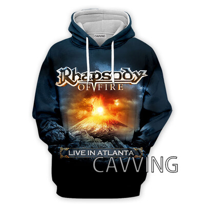 Νέα μόδα Γυναικεία/Ανδρικά 3D Print Rhapsody Rock Hoodies Φούτερ με κουκούλα Harajuku Φούτερ με κουκούλα Μπλούζες H01