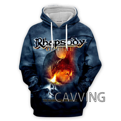Νέα μόδα Γυναικεία/Ανδρικά 3D Print Rhapsody Rock Hoodies Φούτερ με κουκούλα Harajuku Φούτερ με κουκούλα Μπλούζες H01
