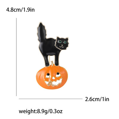 Halloweeni kõrvitsa prossid naistele Unisex Armsad taimenõelad Mitmevärvilised Saadaval peotarvikud Kingitused