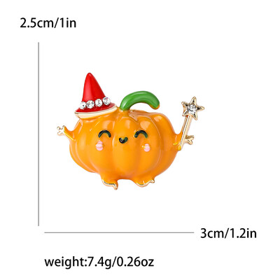Halloweeni kõrvitsa prossid naistele Unisex Armsad taimenõelad Mitmevärvilised Saadaval peotarvikud Kingitused