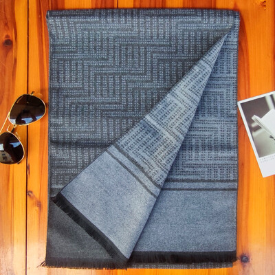 Luxus márka téli férfi kasmír sál csíkos nyakkendő Sálak Kendő Alkalmi rojt borítások Férfi Üzleti Pashmina Foulard