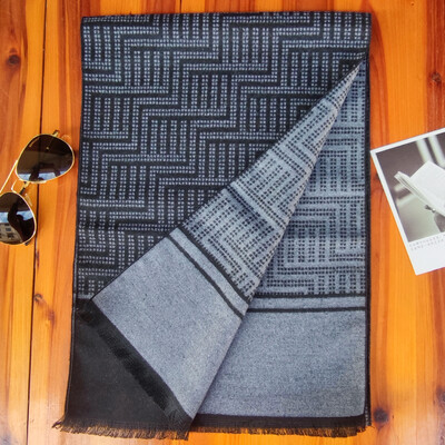 Luxus márka téli férfi kasmír sál csíkos nyakkendő Sálak Kendő Alkalmi rojt borítások Férfi Üzleti Pashmina Foulard