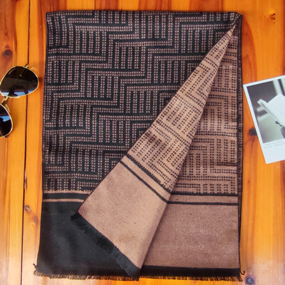 Luxus márka téli férfi kasmír sál csíkos nyakkendő Sálak Kendő Alkalmi rojt borítások Férfi Üzleti Pashmina Foulard