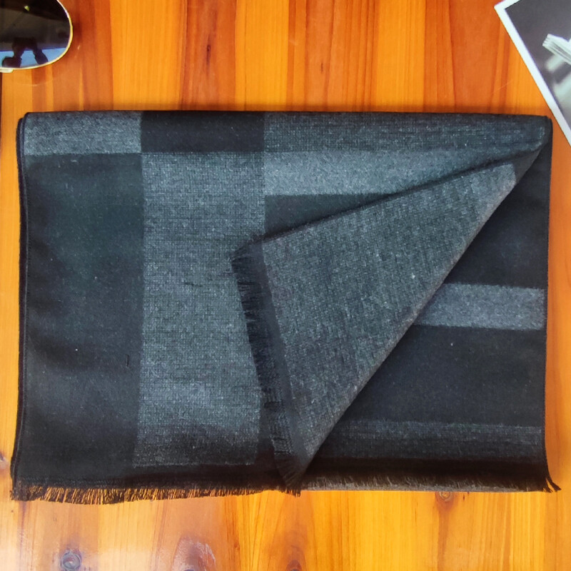 Luksusa zīmols Ziemas Vīriešu Kašmira Šalle Svītrains Kakla lakats Šalles Šalle Ikdienišķa Bārkstis Aptinumi Vīrietis Bizness Pashmina Foulard