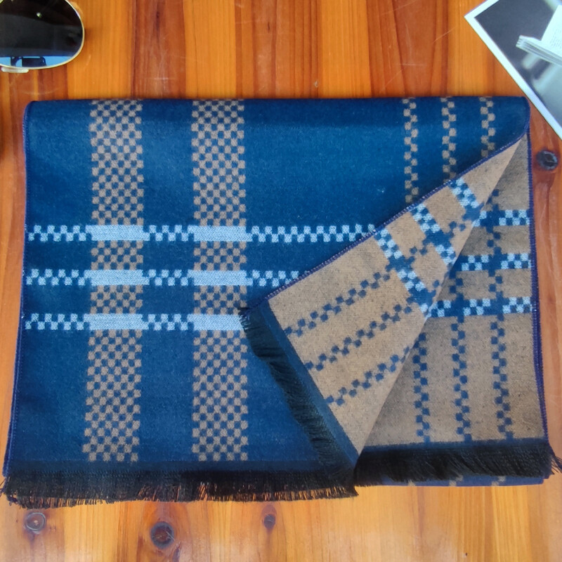 Luksusa Dizains Vīriešu Šalle Foulard Plaid Šalles Šalles Mode Ikdienišķa Ziemas Kašmira Siltas Šalles Kakla aptinums Vīriešu Bufandas Hombre