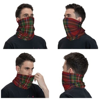 Royal Stewart Tartan καρό κάλυμμα λαιμού μπαντάνα με εμπριμέ χριστουγεννιάτικη μάσκα προσώπου με μπαλακλάβα Κασκόλ πολλαπλών χρήσεων Unisex για ενήλικες που αναπνέουν