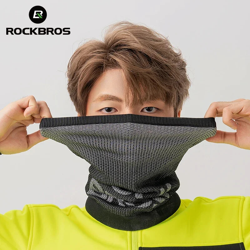 ROCKBROS Cyklistická maska Zimná lyžiarska bežecká pokrývka hlavy Kukla Priedušná teplá šatka Vetruodolná vonkajšia 360° ochranná termo maska