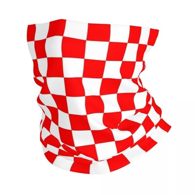 Kockás lila és fekete bandana nyakhuzat nyomtatott balaklava maszk sál meleg fejfedő túrázás uniszex felnőtteknek mosható