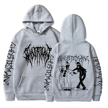 Ghostemane Hoodies Мъже, Жени, Пролет, Есен, Модни суичъри, качулки, хип-хоп суичъри, суичъри, мъжко облекло, рапърски суичъри, готически палта