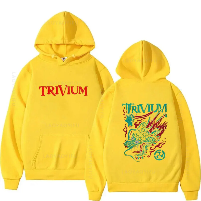 Ανδρικό πουκάμισο με κουκούλα με κουκούλα με κουκούλα Trivium Ανδρικά φθινοπωρινά ρούχα με κουκούλα Νέα φούτερ Y2k Graphic & πουλόβερ Essentials