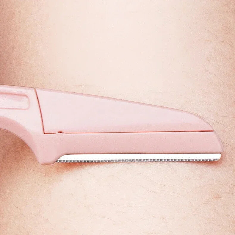 1/3 vnt. Saugus sulankstomas moteriškas veido skustuvas antakių kirpimo peiliukas nuo įbrėžimų skustuvo makiažo įrankiai antakių kirpimo priemonė veido skustuvas moterims