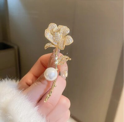 Moodsad rohelised kivist bambusest lehtedest prossid naistele Vintage taimedega haaknõelad Creative Corsage märgi ehted