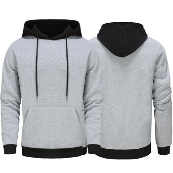 2024 Hoodie Fall hoodie Sweatshirt Мъжка топла качулка Едноцветно класическо палто Мъжко облекло Американски размер