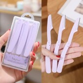 Kulmutrimmeri komplekt Meigitööriistad Ohutuid kulmude raseerija Näo keha karvade eemaldamine pardliterad Naine kulmude kujundamise nuga