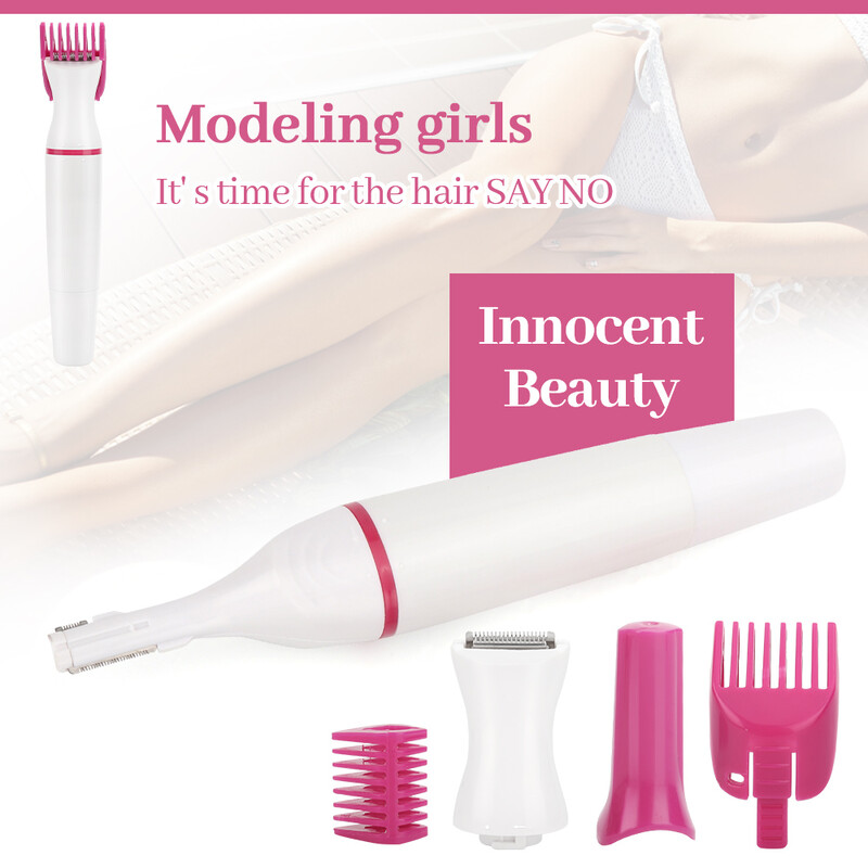 5 viename moterų plaukų šalinimo skustuvas Moteriškas elektrinis skutimosi mašina Mini Trimmer skustuvo bikini antakių pažastų kirpimo aparatui