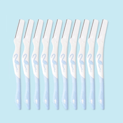 Yunduogirl 6/10 vnt Panda Flamingo antakių kirpimo priemonė Safety Mini nešiojamasis neskausmingas veido skustuvas akių antakių kirpimo priemonė