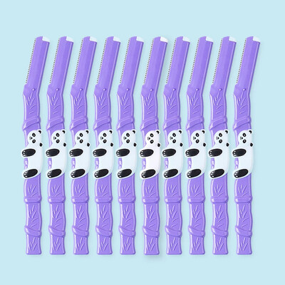 Yunduogirl 6/10 vnt Panda Flamingo antakių kirpimo priemonė Safety Mini nešiojamasis neskausmingas veido skustuvas akių antakių kirpimo priemonė