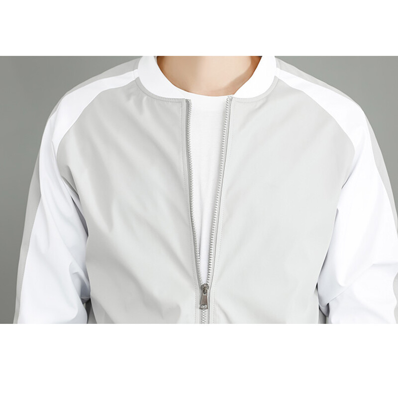 Vīriešu divdaļīgi tērpi, elpojoša ikdienas jaka un ikdienišķs savelkamu sporta bikses komplekts pavasara rudenim, vīriešu apģērbs