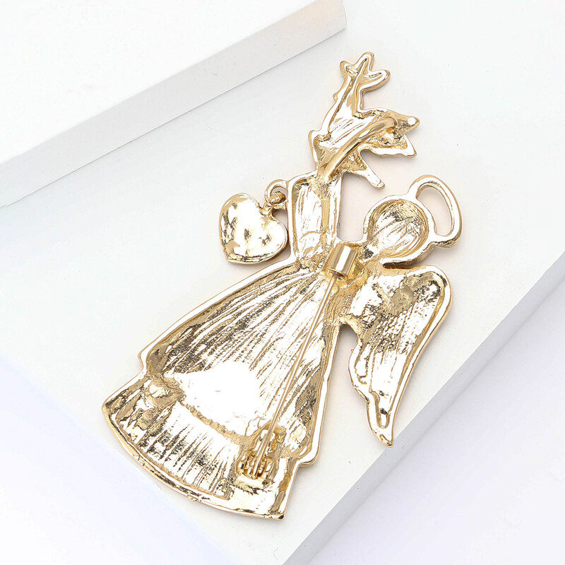 Broșe emailate cu înger porumbel porumbel pentru femei, unisex, ace pentru pace, 2 culori disponibile, accesorii pentru petreceri de birou, cadouri