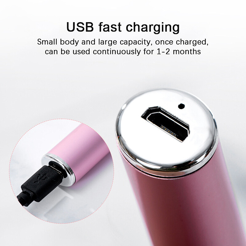 USB įkraunamas nešiojamas mini elektrinis antakių kirpimo plaukų valiklis moterims kūno veido skutimosi plaukų peiliukų skustuvo epiliatorius