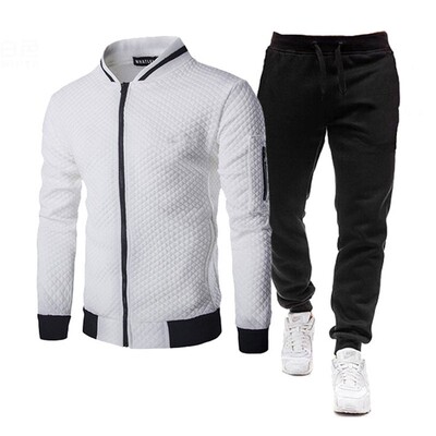 Set de trening pentru bărbați Trening din două piese Îmbrăcăminte sport pentru bărbați Costum de jogging colorblock de modă Toamnă iarna ținute pentru bărbați Haine de gimnastică pentru bărbați