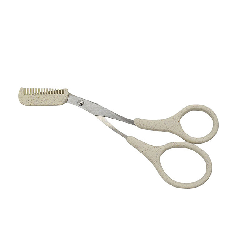 Uzacu trimmeris šķērveida skaistumkopšanas produkti sievietēm uzacu šķēres ar ķemmi nerūsējošā tērauda grims instrumenti skaistumkopšanas šķēres