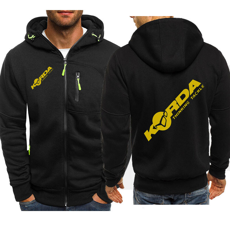 2023 Hanorace pentru bărbați inspirate de Korda Tribute Casual cu fermoar Hanorace Pescuit Crap Hanorace Jachetă Trening Moda Topuri confortabile