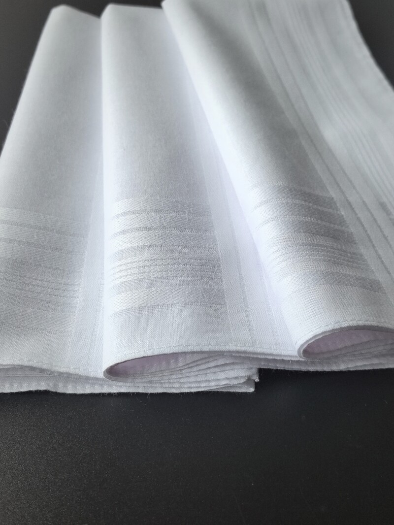 6 τμχ καθαρό βαμβακερό λευκό μαντήλι σατέν σατέν μαντήλι τζέντλεμαν κοστούμι μαντήλι σχολικό DIY προμήθειες doodle μονόχρωμο