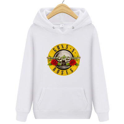 Guns N Roses Hard Rock Band Meeste ja naiste Te Hip Hop Rõivad Muusika Paar Pehme Pullover Kapuutsiga välistingimustes vabaaja spordisärk