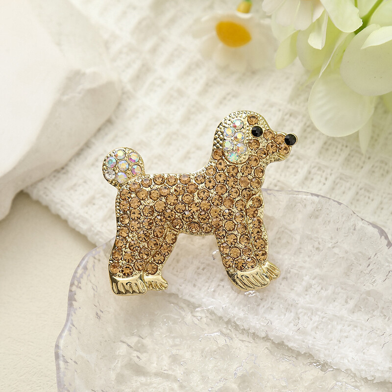 Unikāla dizaina spīdīgas Rhinestone suņu saktas sievietēm vīriešiem Izsmalcināti dzīvnieki, uzvalks mētelis BFF rotaslietas aksesuāri