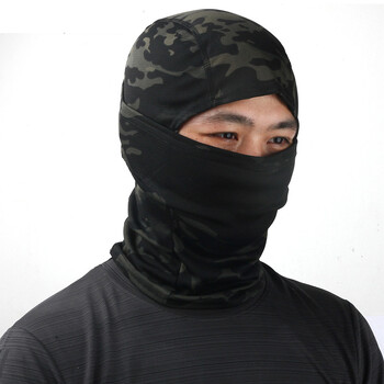 Καμουφλάζ Balaclava Full Face Scarf Ski Cycling Μάσκα για όλο το πρόσωπο Κάλυμμα λαιμού Κεφαλιού Θερμότερο αθλητικό καπάκι επένδυση κράνους