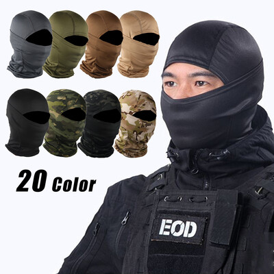 Καμουφλάζ Balaclava Full Face Scarf Ski Cycling Μάσκα για όλο το πρόσωπο Κάλυμμα λαιμού Κεφαλιού Θερμότερο αθλητικό καπάκι επένδυση κράνους