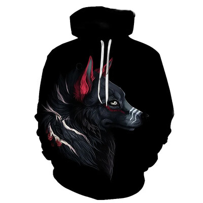 Wolf animal 3D printed hoodie ανδρικά και γυναικεία αθλητικά ρούχα Harajuku hoodie casual fashion ανδρικά ρούχα