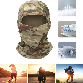 Καμουφλάζ Balaclava Full Face Mask Ski Bike Cycling Head Cover Κασκόλ Airsoft Cap Men