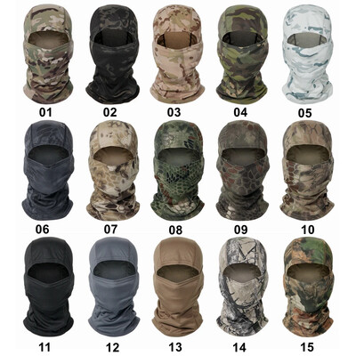 Καμουφλάζ Balaclava Full Face Mask Ski Bike Cycling Head Cover Κασκόλ Airsoft Cap Men