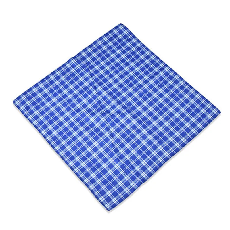 5db 40x40cm négyzet alakú 100% pamut kockás csíkos zsebkendő férfi klasszikus vintage zsebtörölköző esküvői parti ajándék