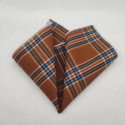 23cm Πολυτελές γκρι μάλλινο τετράγωνο τσέπης για άντρες Vintage καρό ριγέ μαντήλι Μαλακό Skinny Hanky Αξεσουάρ κοστουμιών μπουκέτο Cravat