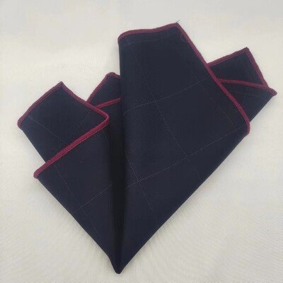 23cm Πολυτελές γκρι μάλλινο τετράγωνο τσέπης για άντρες Vintage καρό ριγέ μαντήλι Μαλακό Skinny Hanky Αξεσουάρ κοστουμιών μπουκέτο Cravat