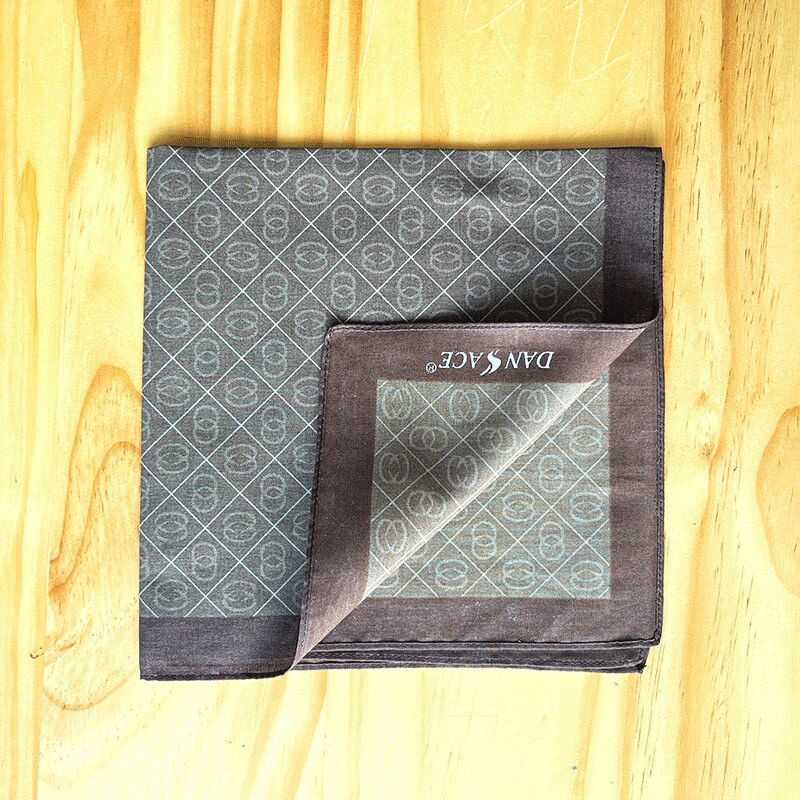 3 bucăți 43x43 cm Vintage clasic în carouri imprimate bărbați batiste de buzunar papuci din bumbac moale transpirație prosoape pătrate cadou pentru petrecere de nuntă