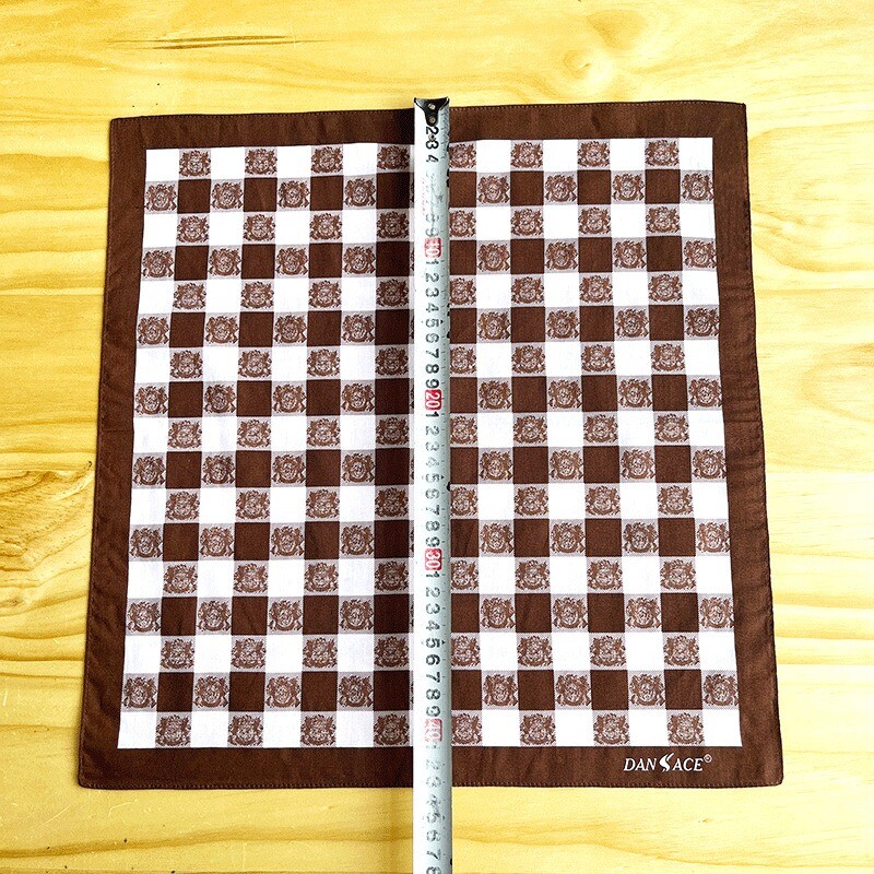 3 bucăți 43x43 cm Vintage clasic în carouri imprimate bărbați batiste de buzunar papuci din bumbac moale transpirație prosoape pătrate cadou pentru petrecere de nuntă